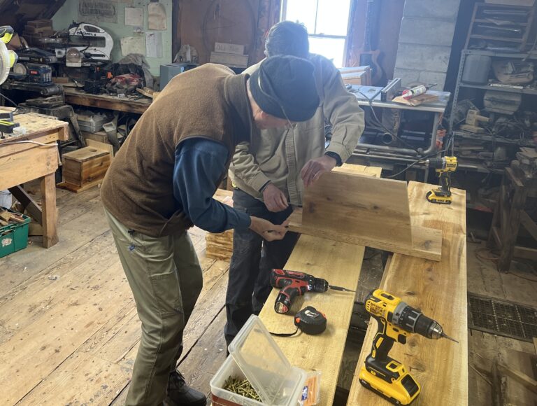Constructing kestrel nest boxes