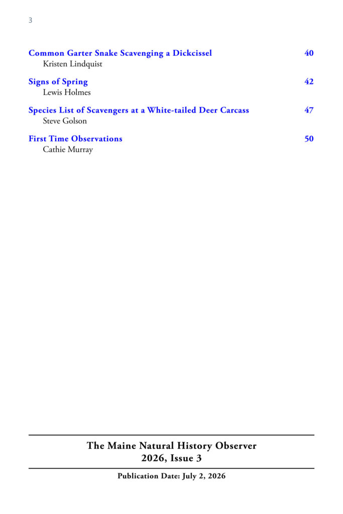 Observer 2026 issue 3 Table of Contents